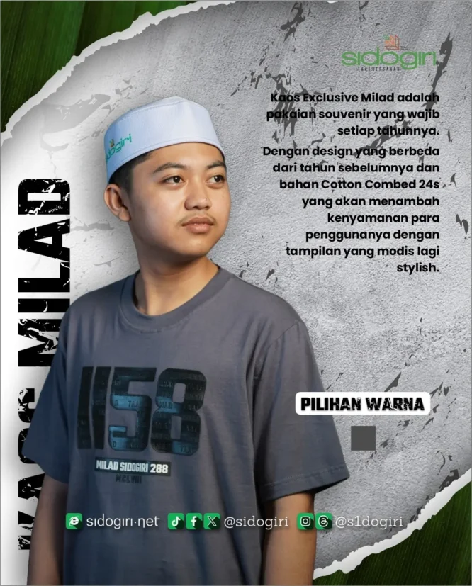 Kaos Exclusive Milad Sidogiri